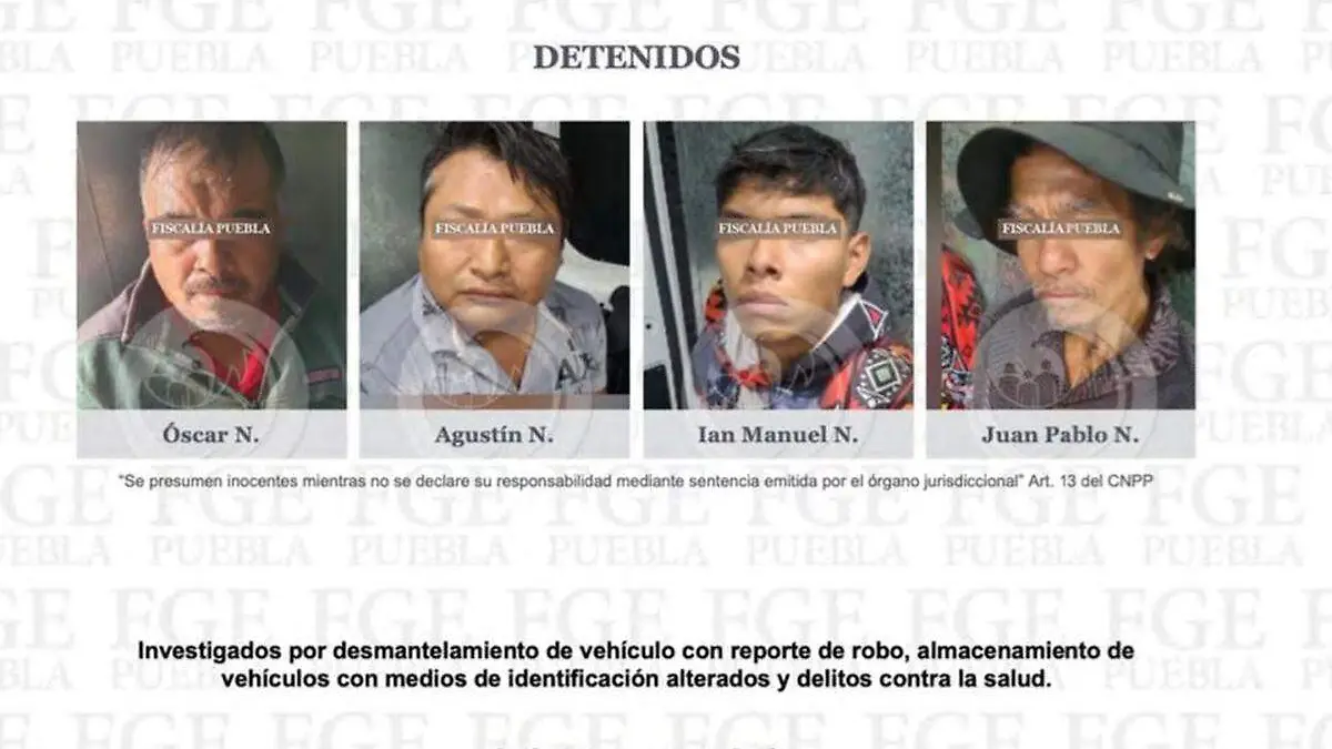 detenidos tras cateo realizado en Atlixco